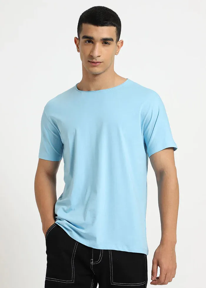 Light Blue Crew Neck T-shirt