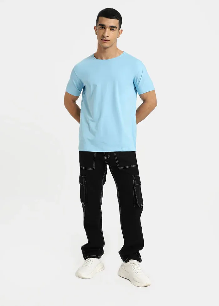 Light Blue Crew Neck T-shirt