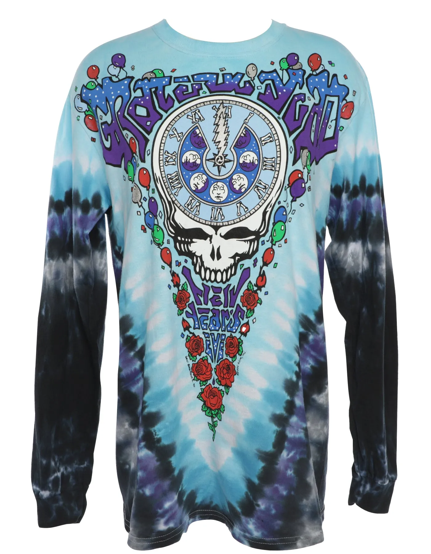 Liquid Blue Grateful Midnight Hour Tie-Dye Long Sleeve T Shirt