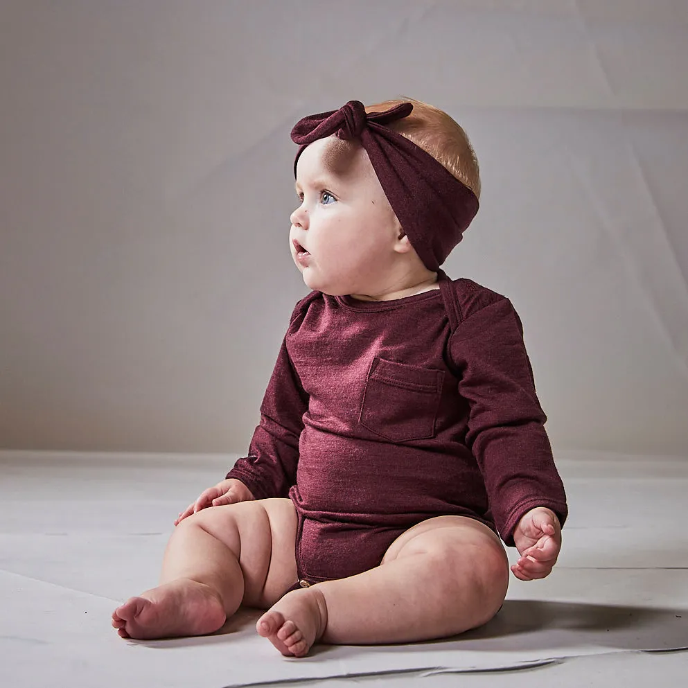 Little Flock of Horrors Blake Bodysuit - Mulberry