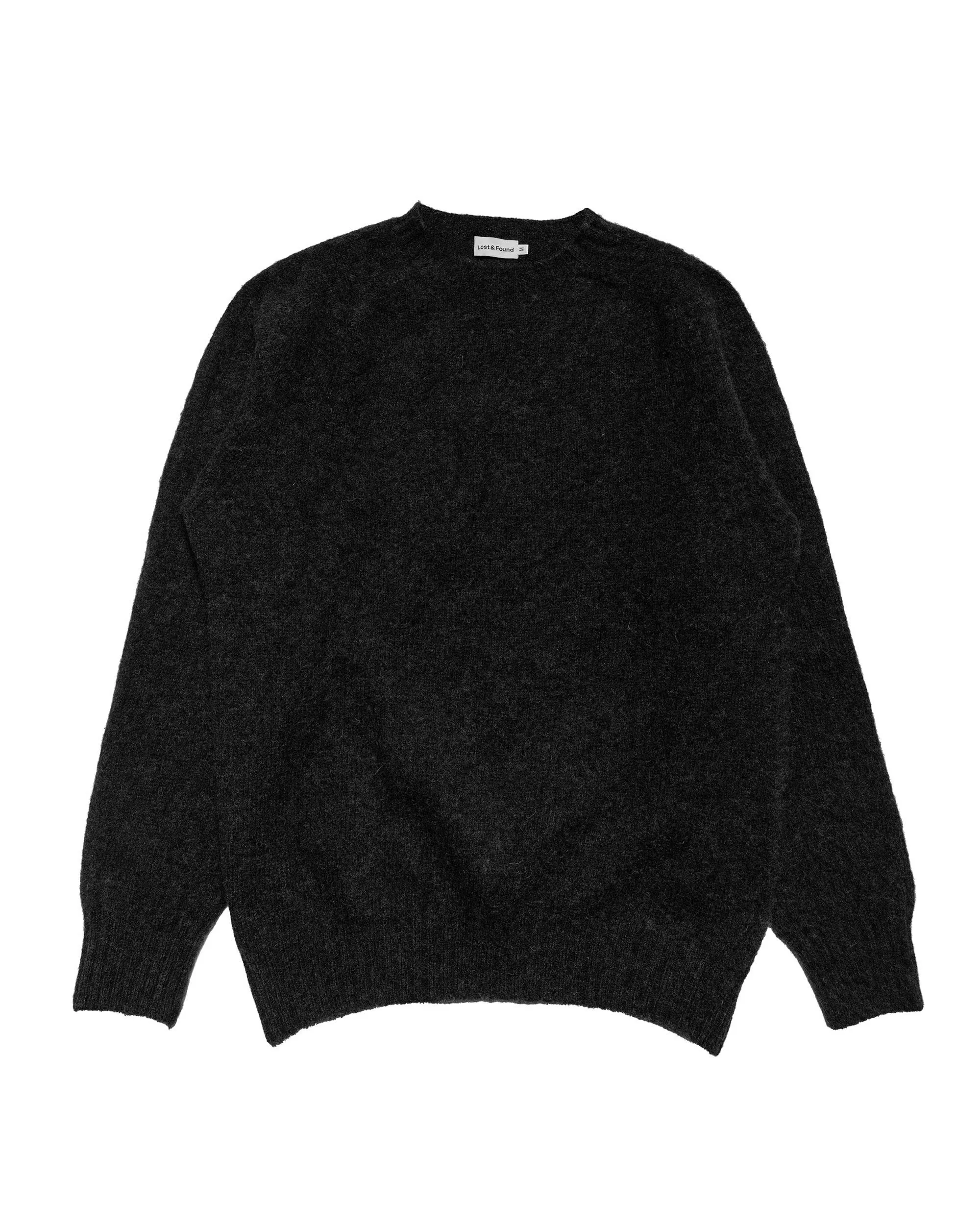 Lost & Found Shaggy Sweater Black