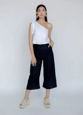 LOUIE LINEN PANT - NOIR