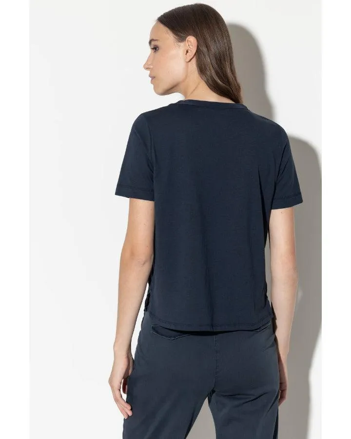 Luisa Cerano Silk Front T-Shirt