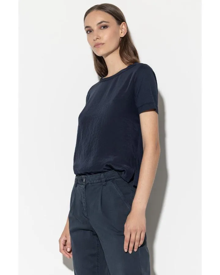 Luisa Cerano Silk Front T-Shirt