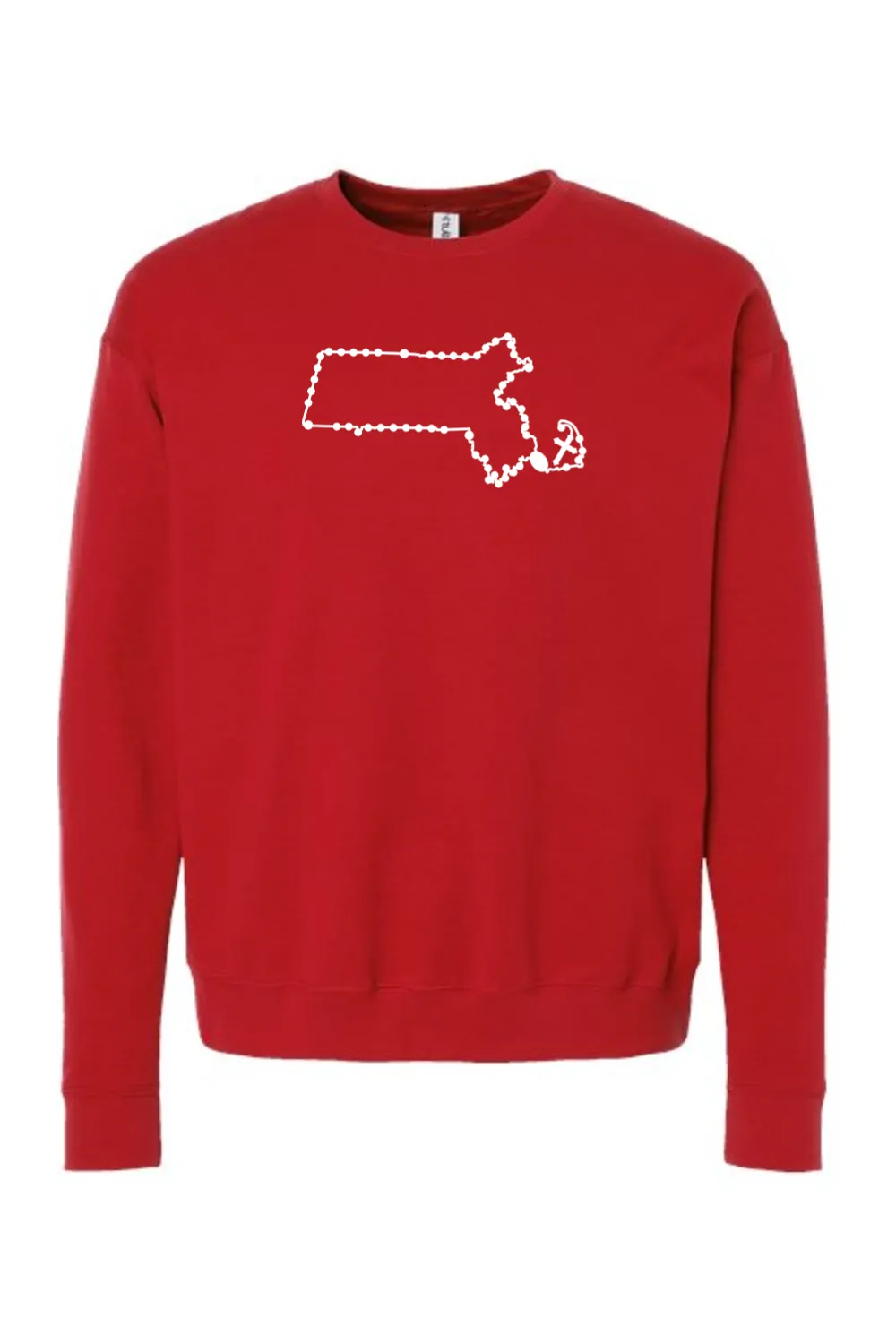 Massachusetts Catholic Rosary Crewneck Sweatshirt