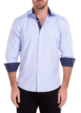 MEN'S LONG SLEEVES SHIRT WHITE | MODERN FIT EUROPEAN DESIGN | 222224