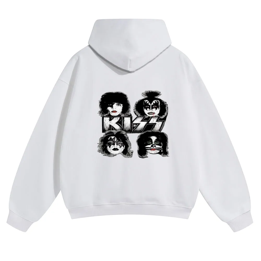 Mens Vintage The Kiss Rock Hoodies