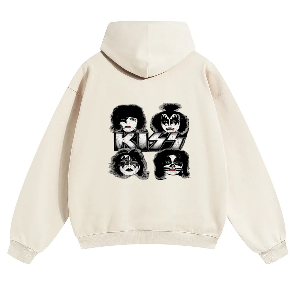 Mens Vintage The Kiss Rock Hoodies