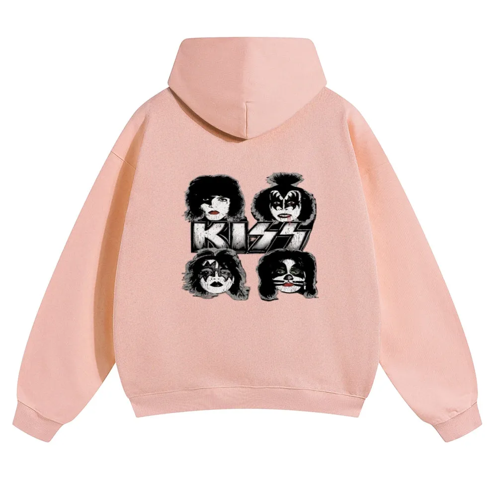 Mens Vintage The Kiss Rock Hoodies