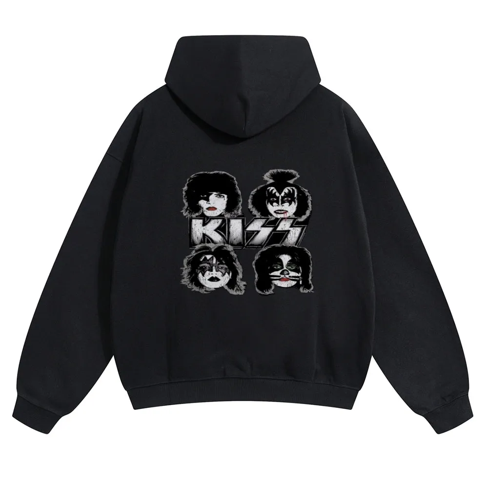 Mens Vintage The Kiss Rock Hoodies