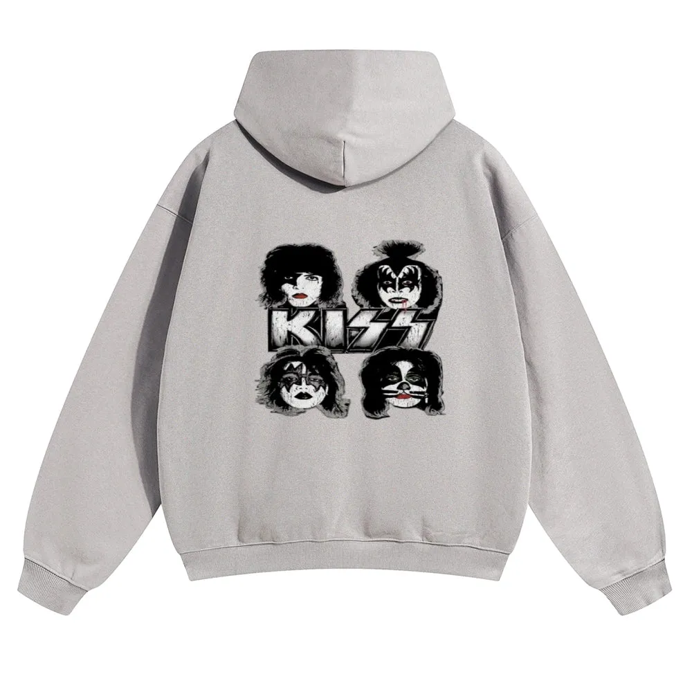 Mens Vintage The Kiss Rock Hoodies