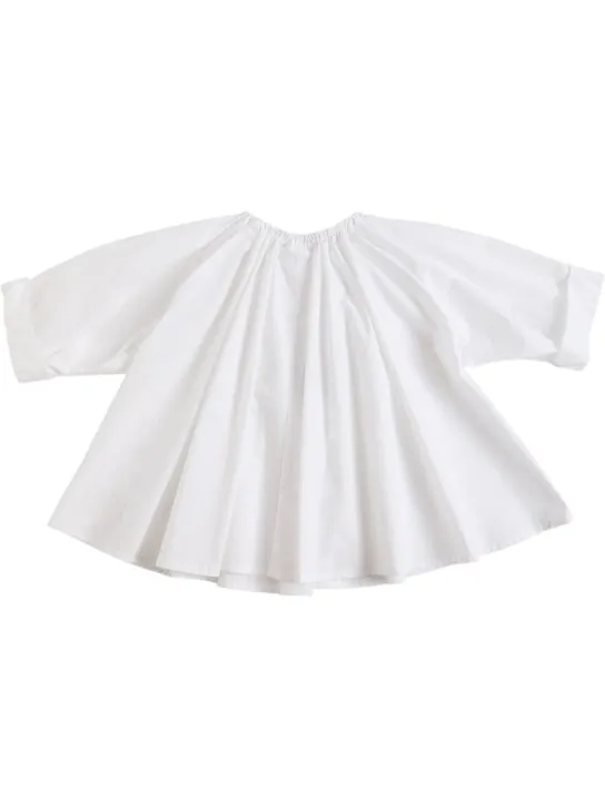 MM6 Maison Margiela   Cotton poplin shirt w/ bow 