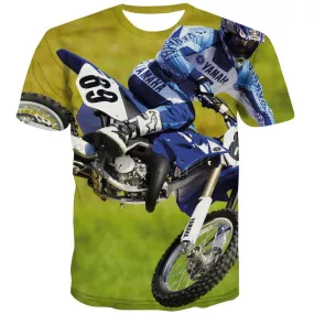 Motocross T-shirt Men motorcycle Tshirts Novelty Offroad T-shirts 3d