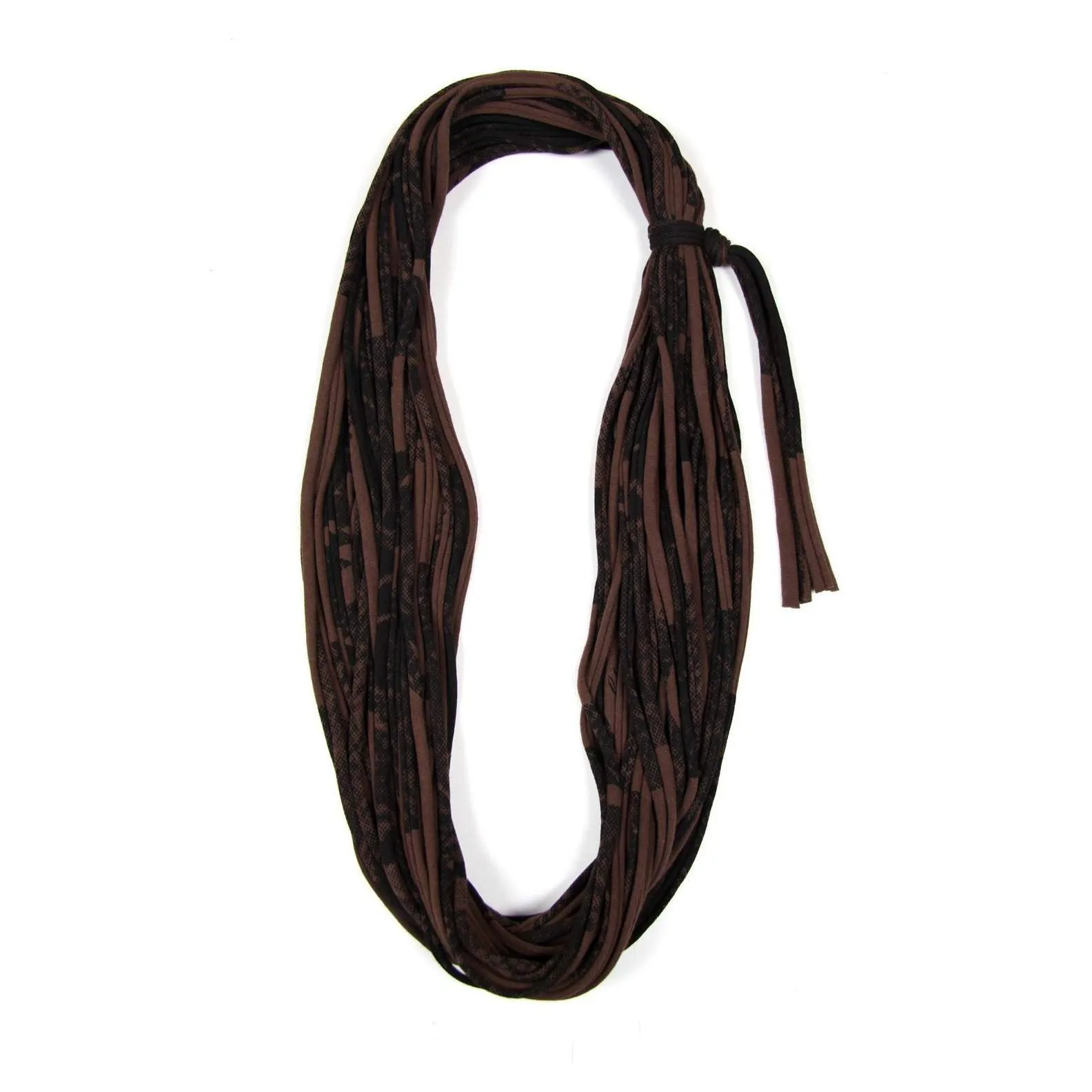 Necklush Cowl Scarf / Black & Brown / Unisex