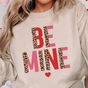 Online Exclusive | Be Mine Cheetah and Color Block Graphic Sweatshirt in Cream