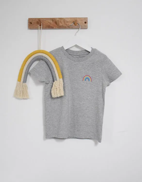 Our Kid Rainbow T-Shirt - Grey