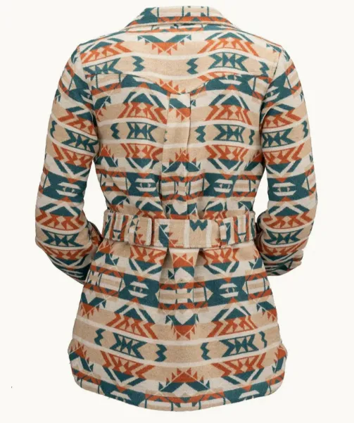 Outback Trading Company Women's Valarie Burnt Orange Aztec Jacket 40265-BTO