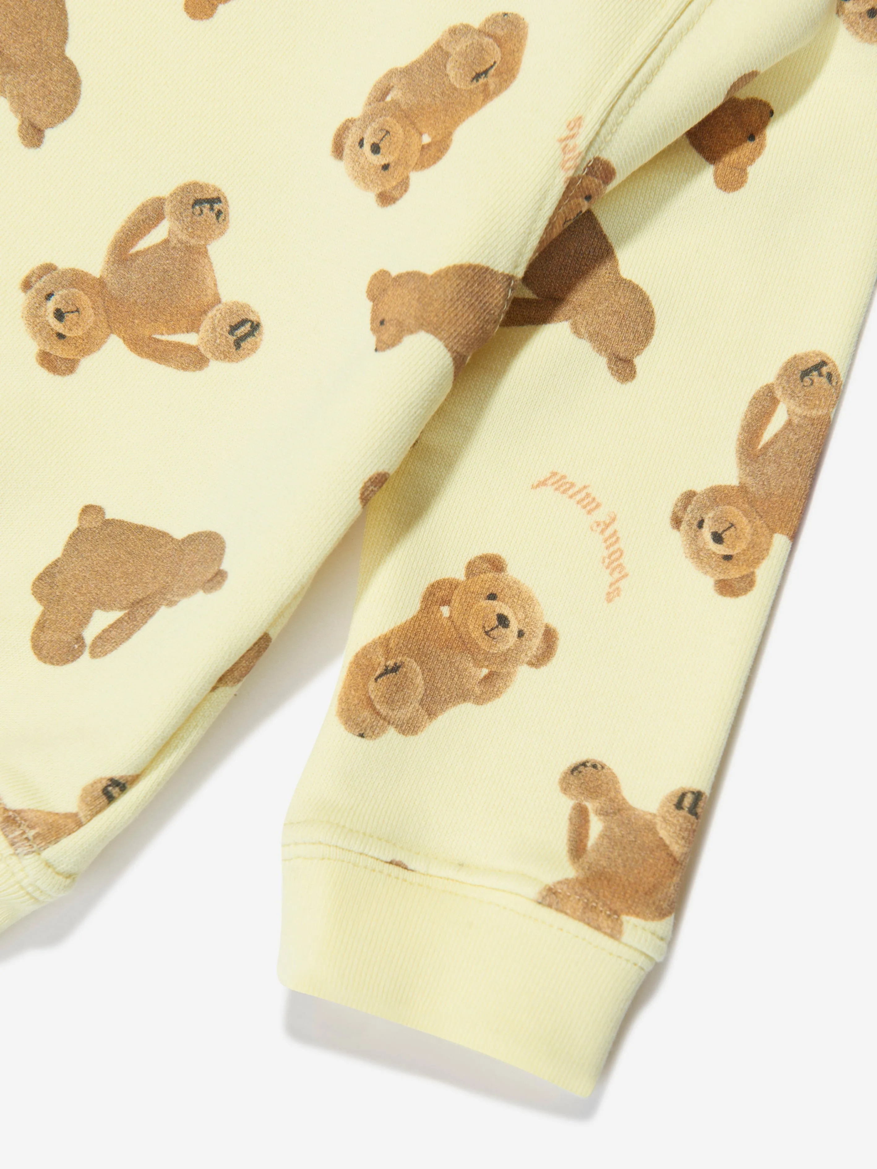 Palm Angels Baby AOP PA Bears Sweatshirt in Yellow