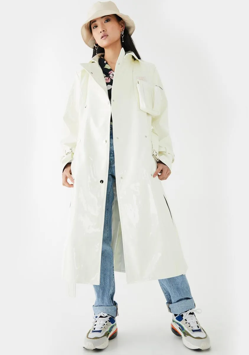 Patent Detachable Purse Trench Coat