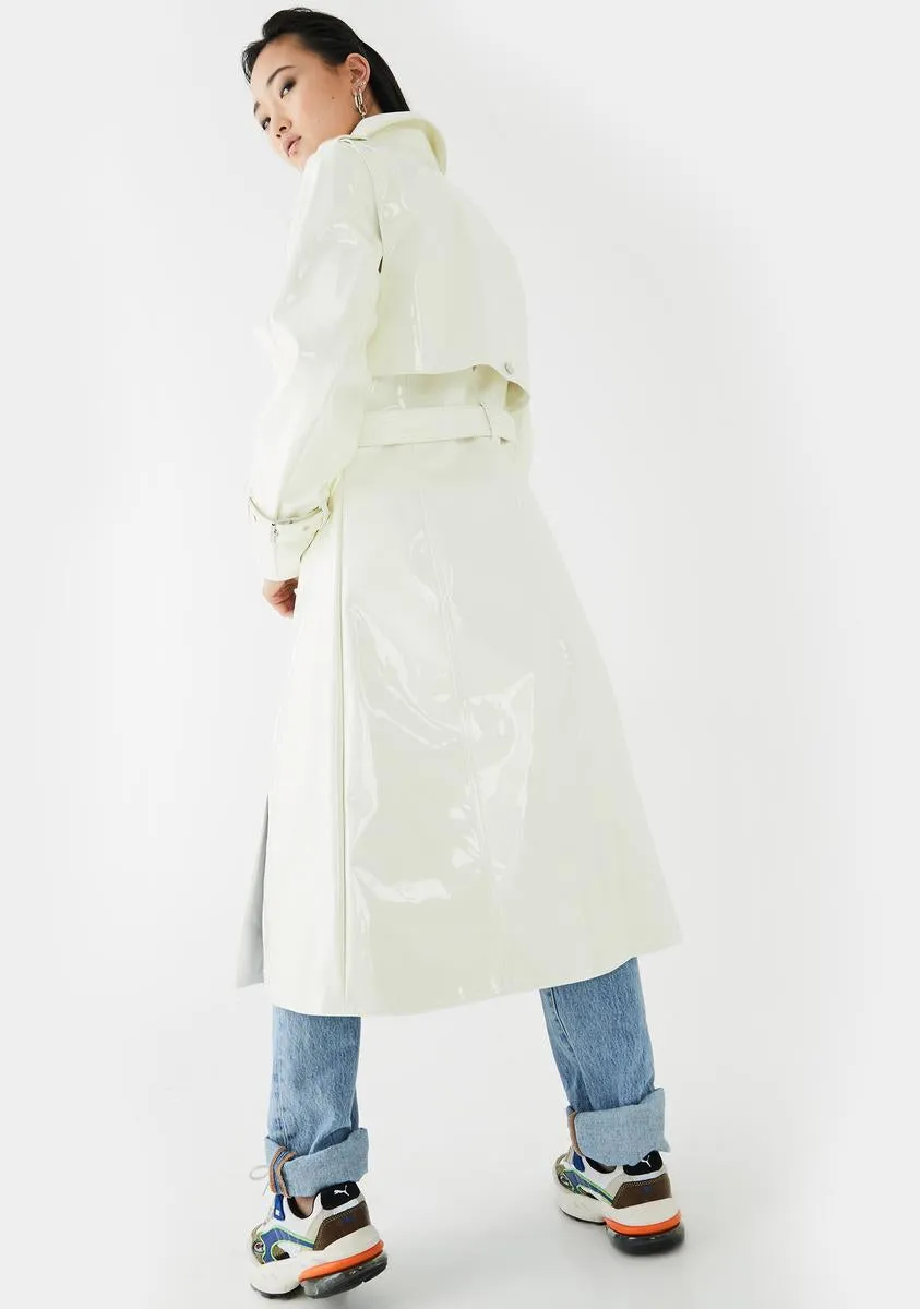 Patent Detachable Purse Trench Coat