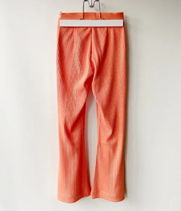 PHEENY/RANDOM RIB FLARED PANTS(ORANGE)