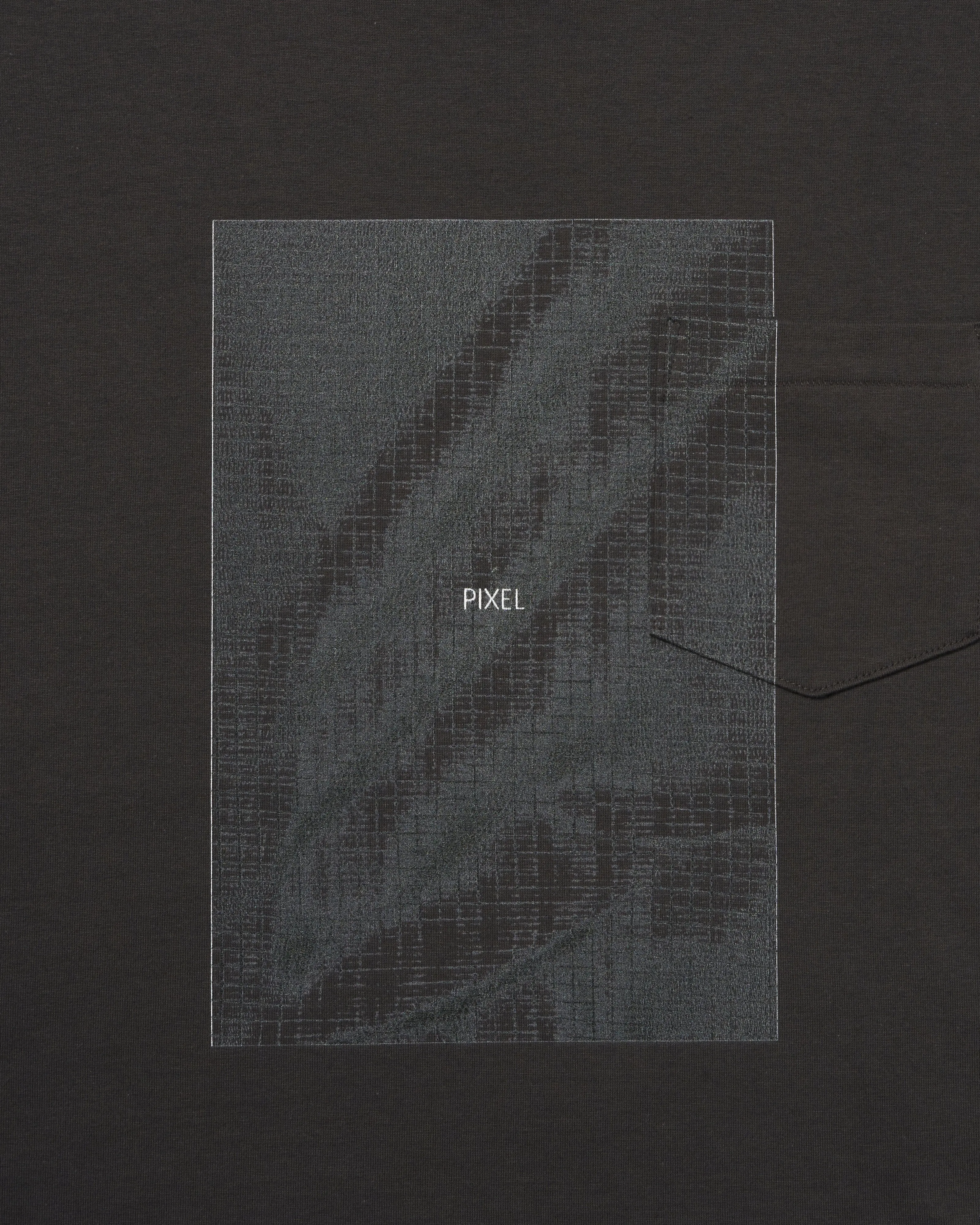PIXEL GRID T-SHIRT .11 【CHARCOAL】