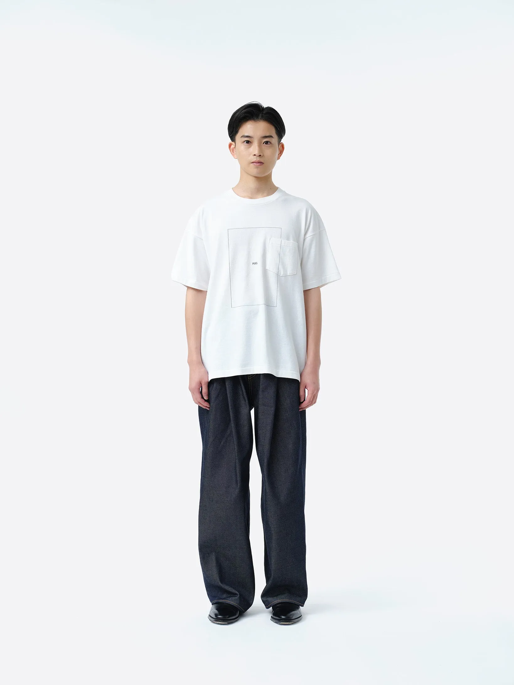 PIXEL GRID T-SHIRT .11 【WHITE】