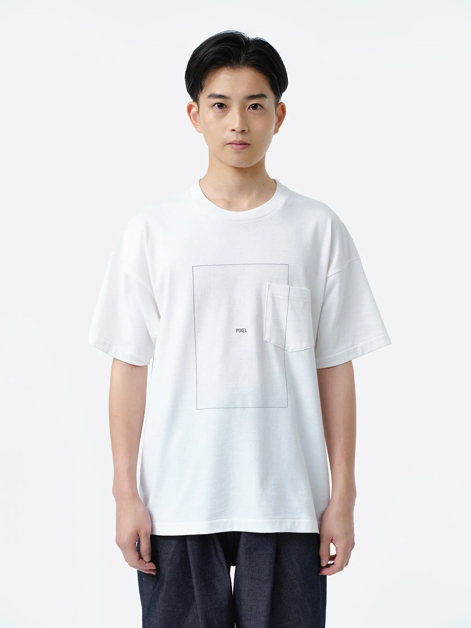 PIXEL GRID T-SHIRT .11 【WHITE】