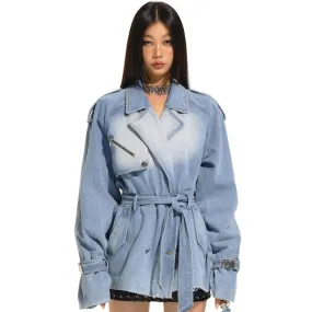 Planetary Denim Trench Coat