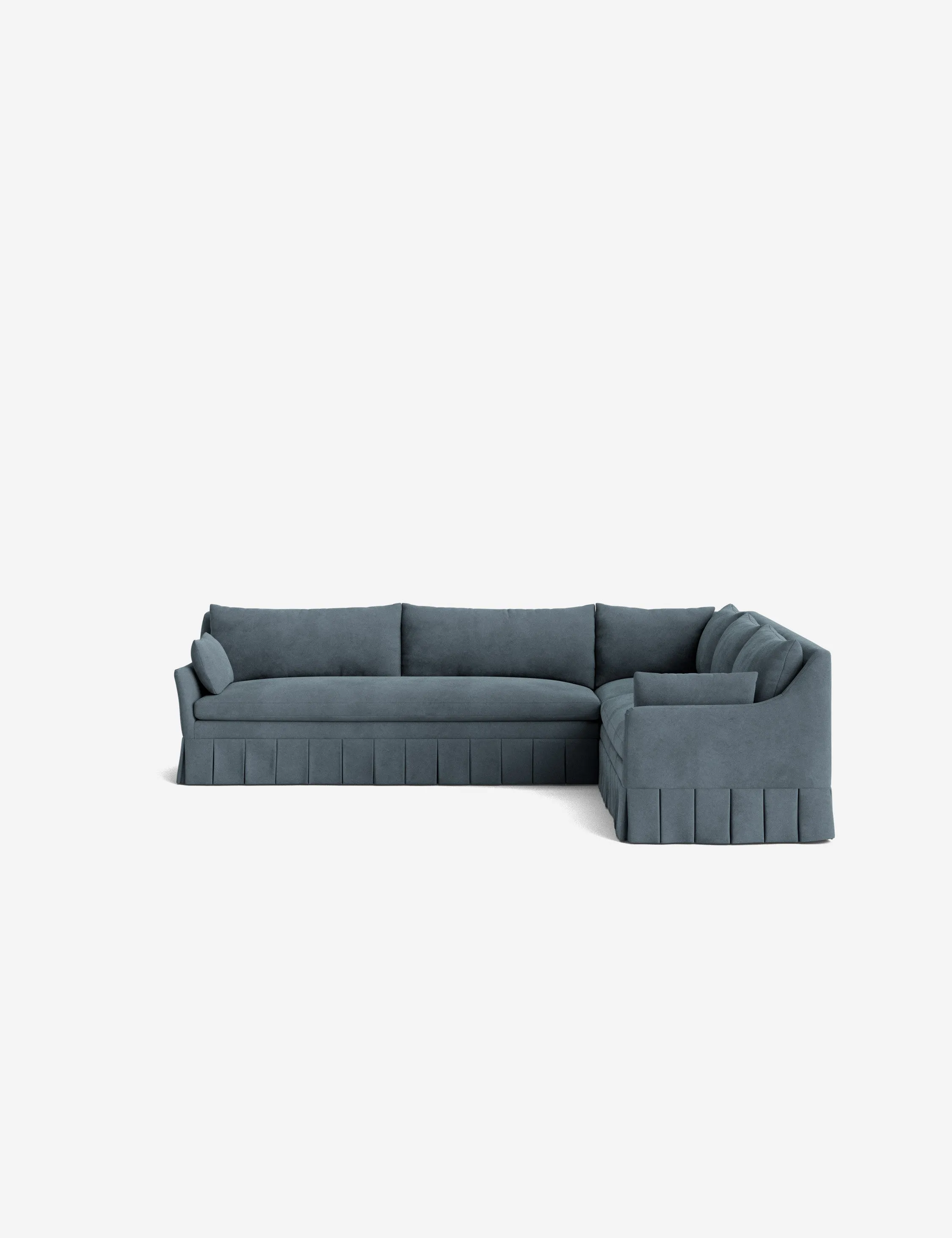 Portola Pleated Sectional Sofa