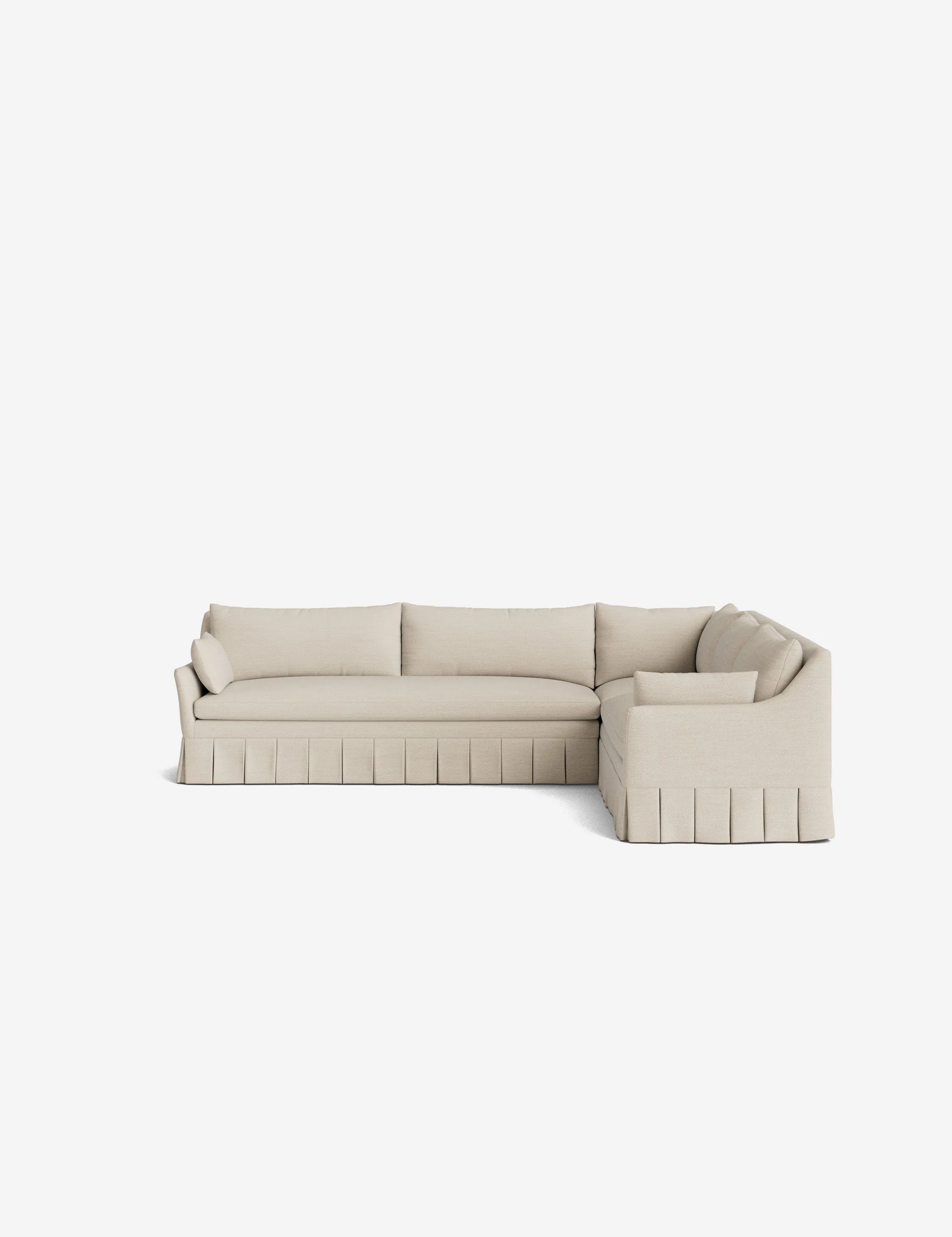 Portola Pleated Sectional Sofa