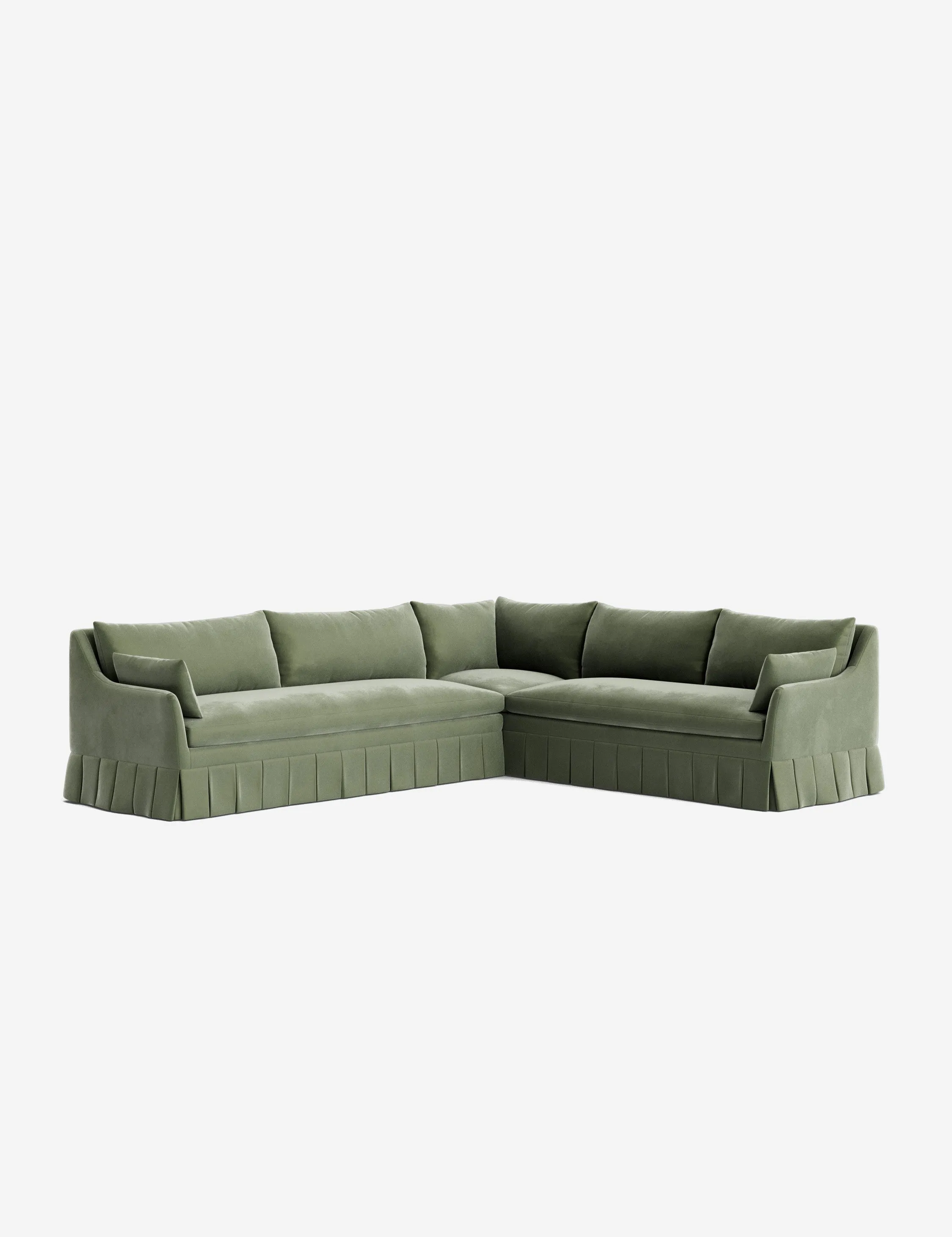 Portola Pleated Sectional Sofa