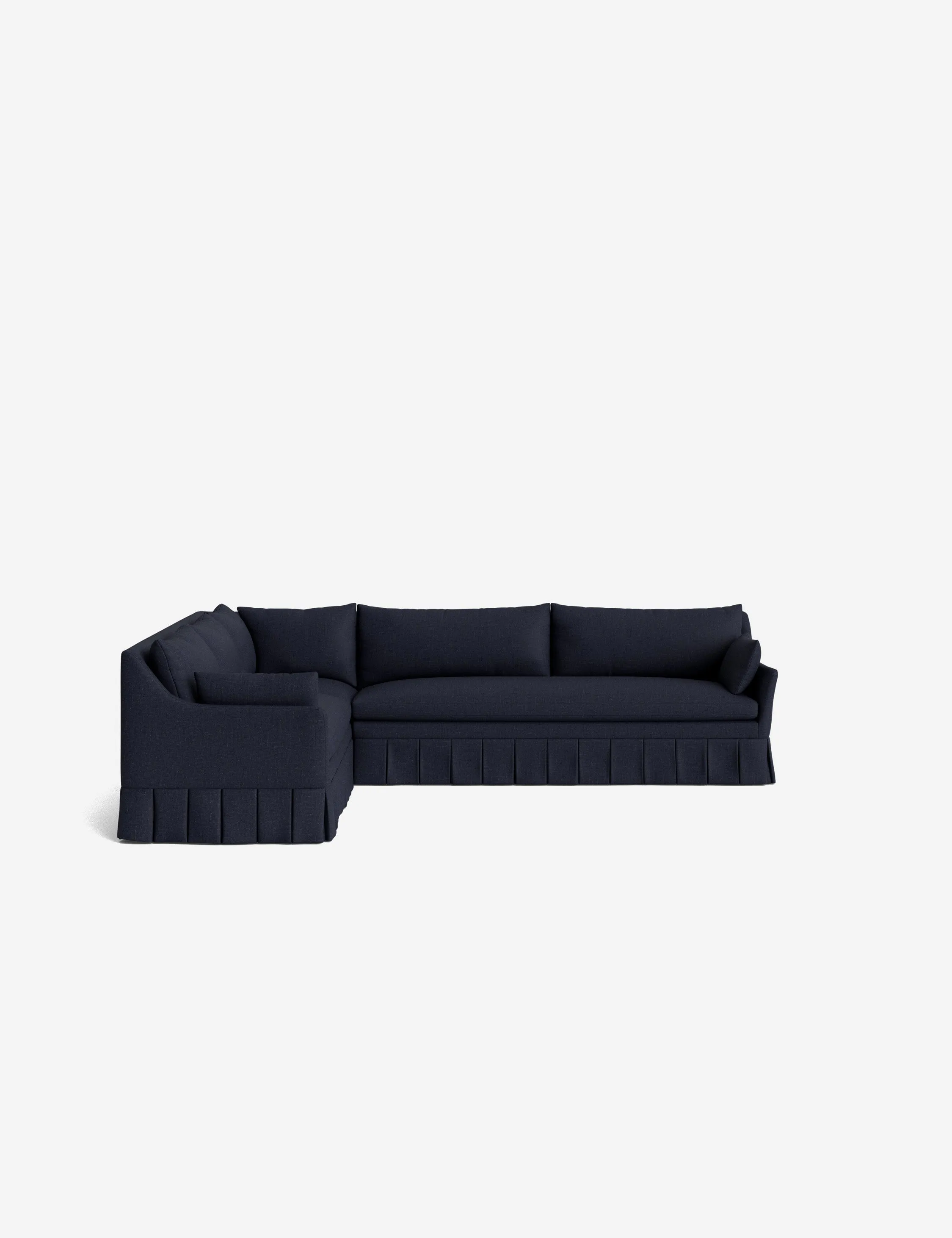 Portola Pleated Sectional Sofa