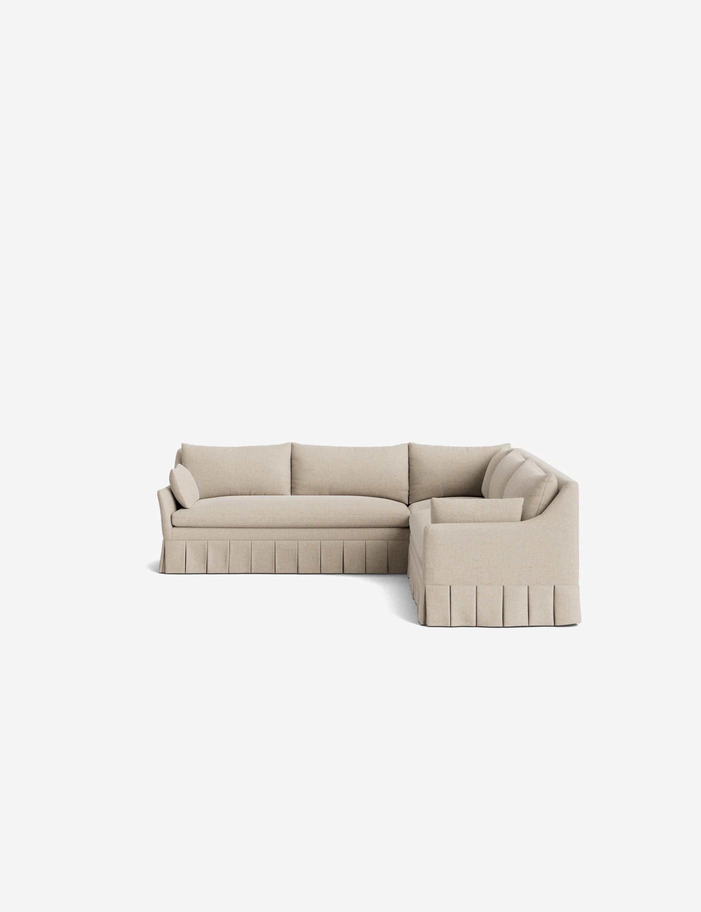 Portola Pleated Sectional Sofa