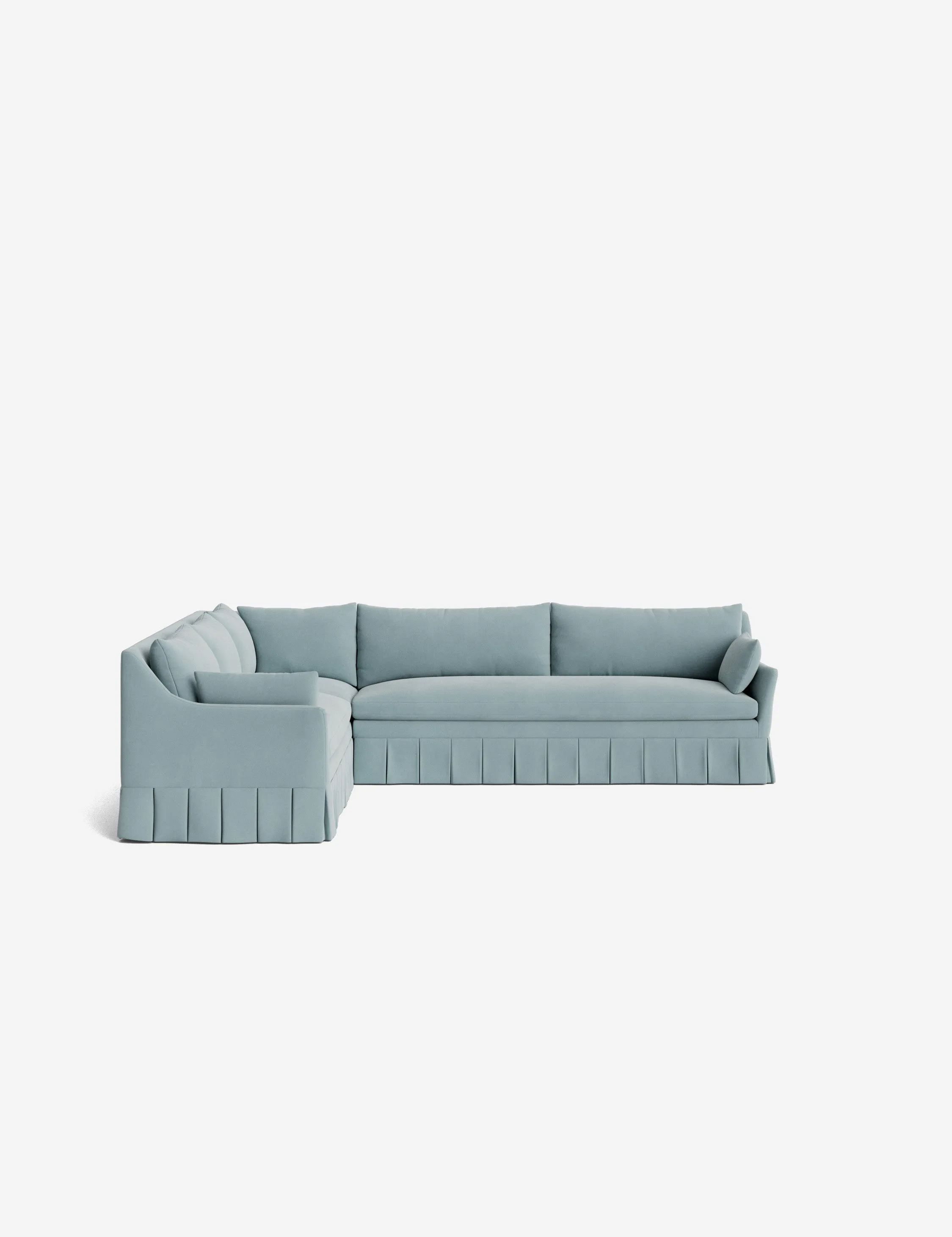 Portola Pleated Sectional Sofa