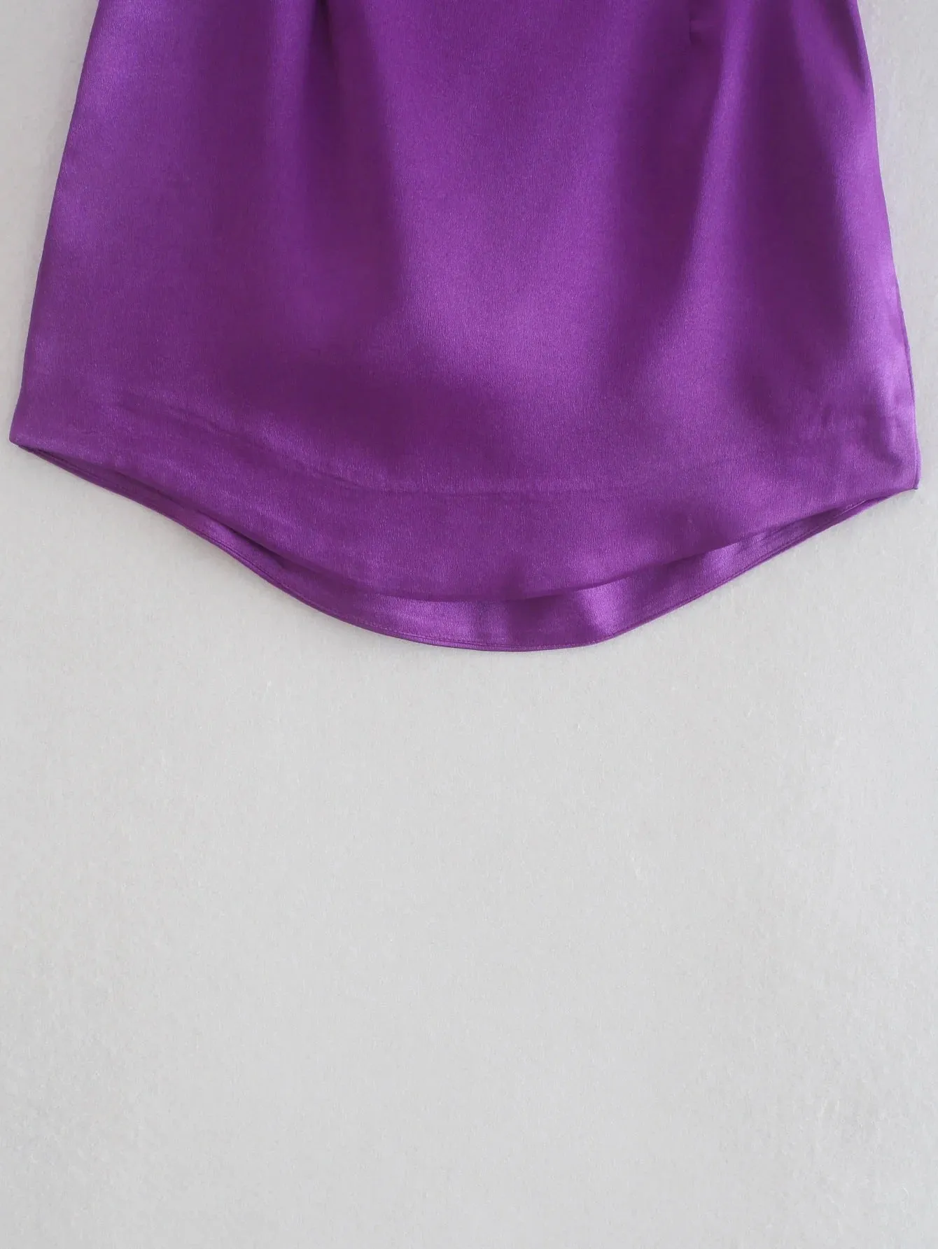 Purple Glossy Mini Skirt - girl season boutique