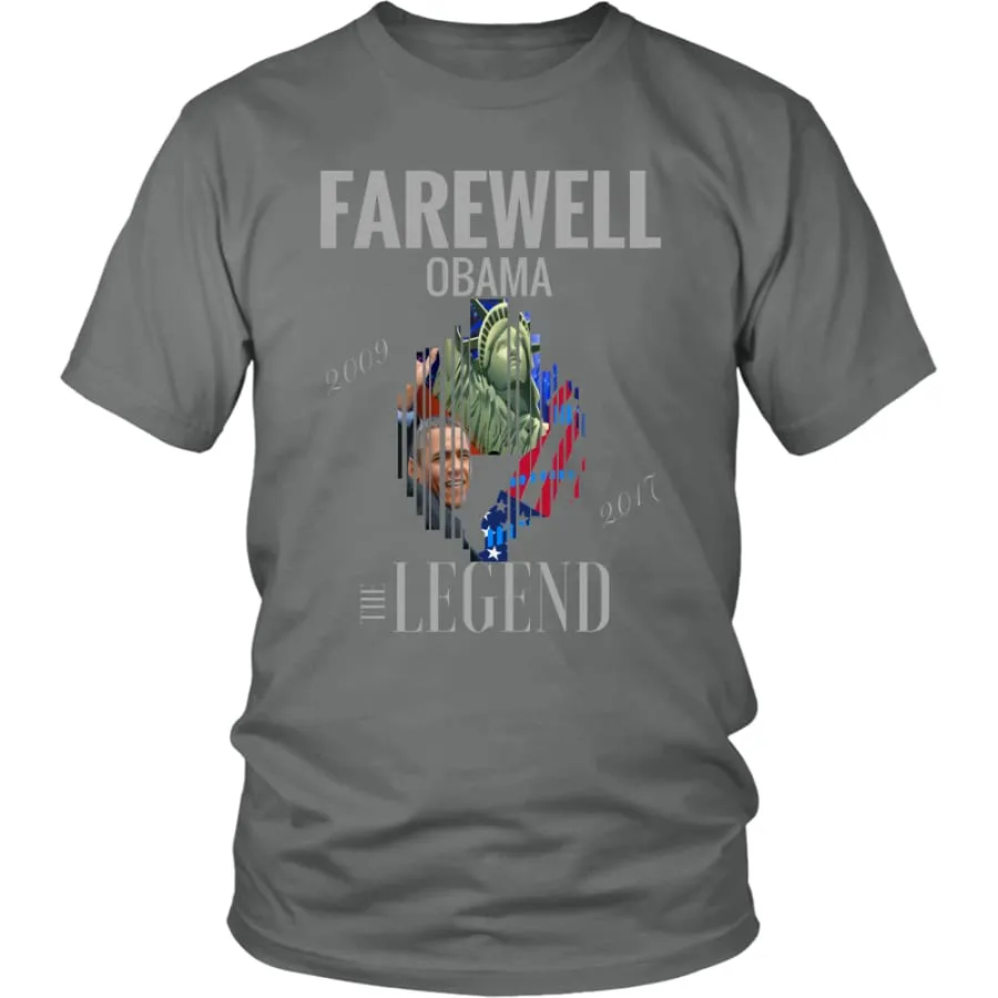 "Farewell Obama - The Legend" Shirt Mens Womens| Inspirational T shirts (12 Colors)