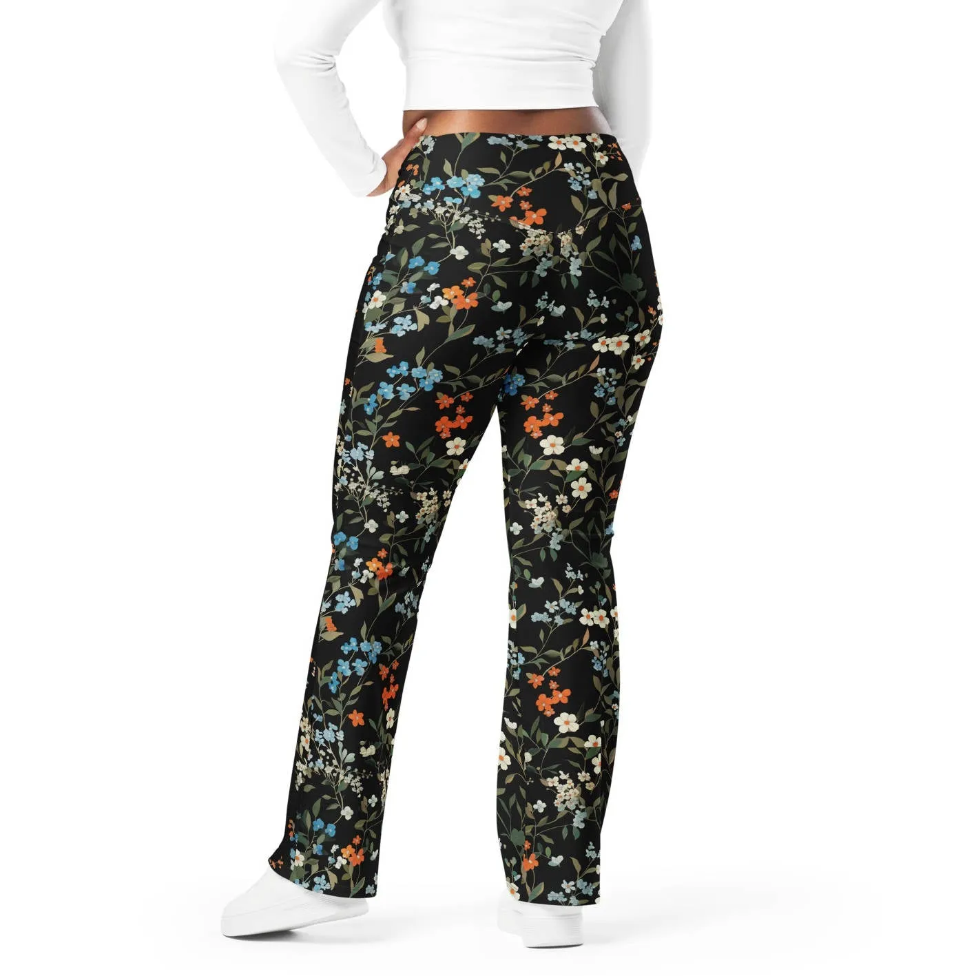 Recycled Flare leggings - Groovy Garden