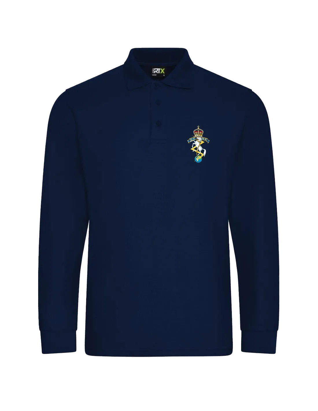 REME Pro Long Sleeve Polo Shirt - Navy