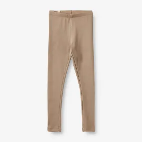 Rib Leggings Maddy - soft brown