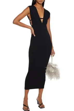 Ronny Kobo Knit Charlie Maxi Dress in Black