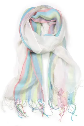 Scarf / White Pastel / Unisex