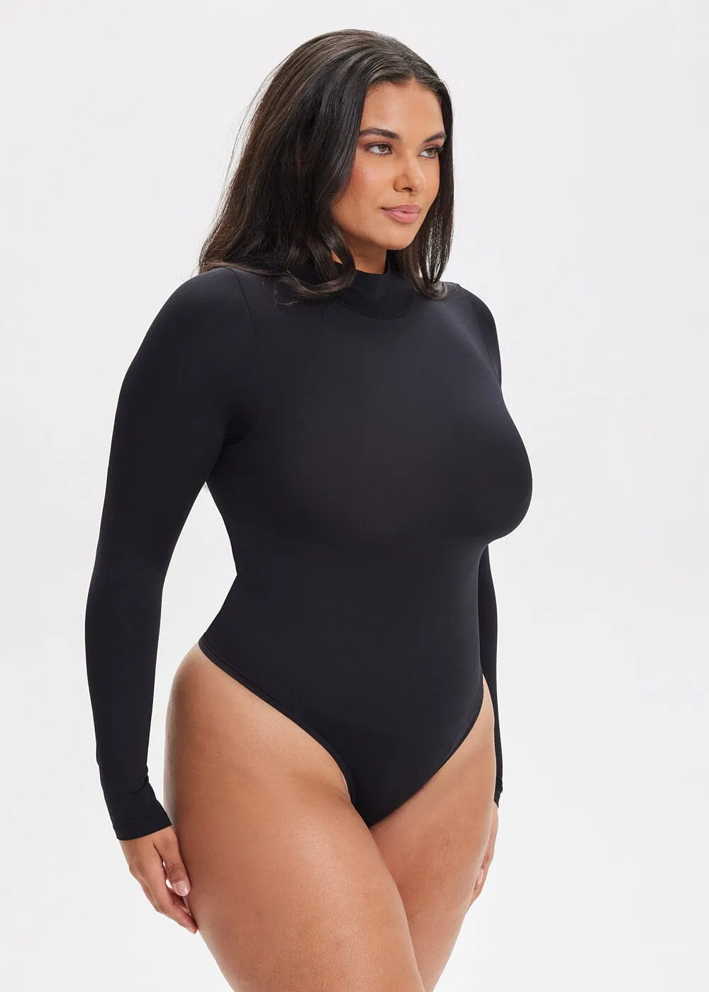 SculptingBodysuit Turtle Neck Thong