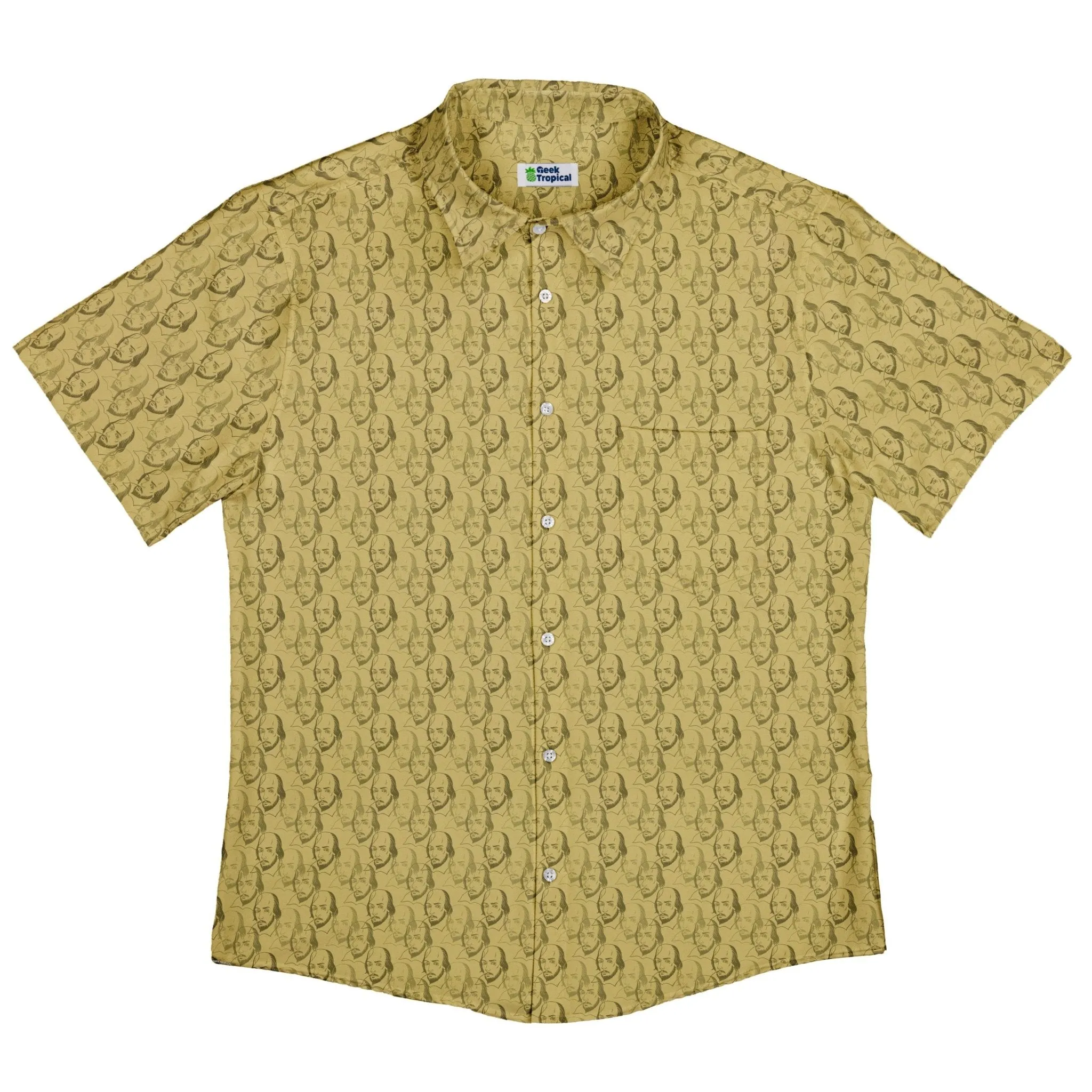 Shakespeare Tan Monochrome Button Up Shirt