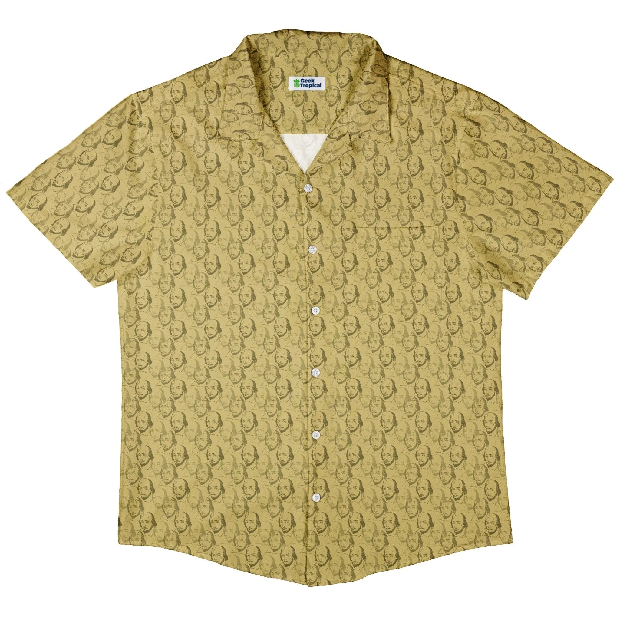 Shakespeare Tan Monochrome Button Up Shirt