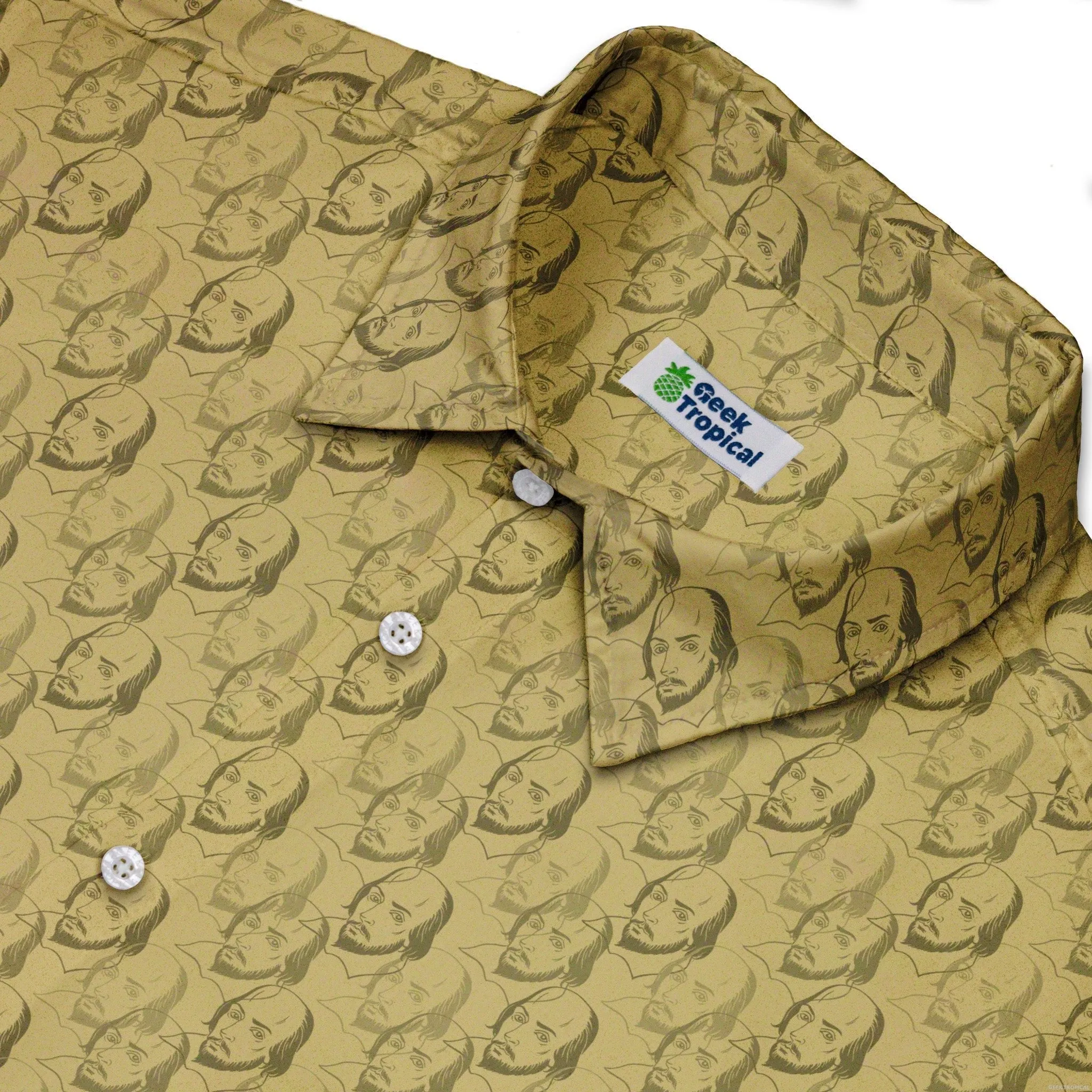 Shakespeare Tan Monochrome Button Up Shirt