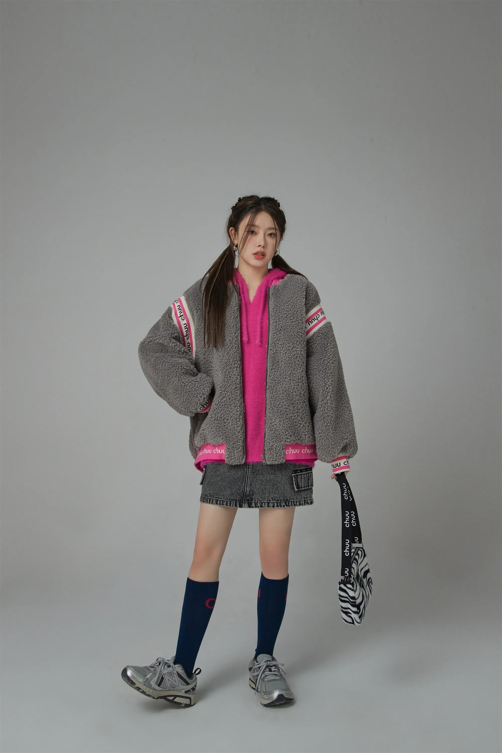 Sheep Fleece Jumper Zip-Up Jacket