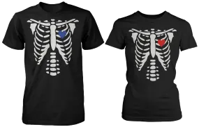 Skeleton Matching Couple Shirts (Set)