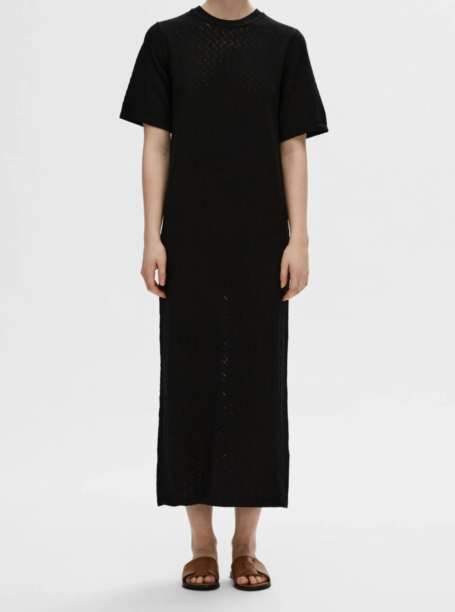 SLFHELENA 2/4 KNIT DRESS | BLACK