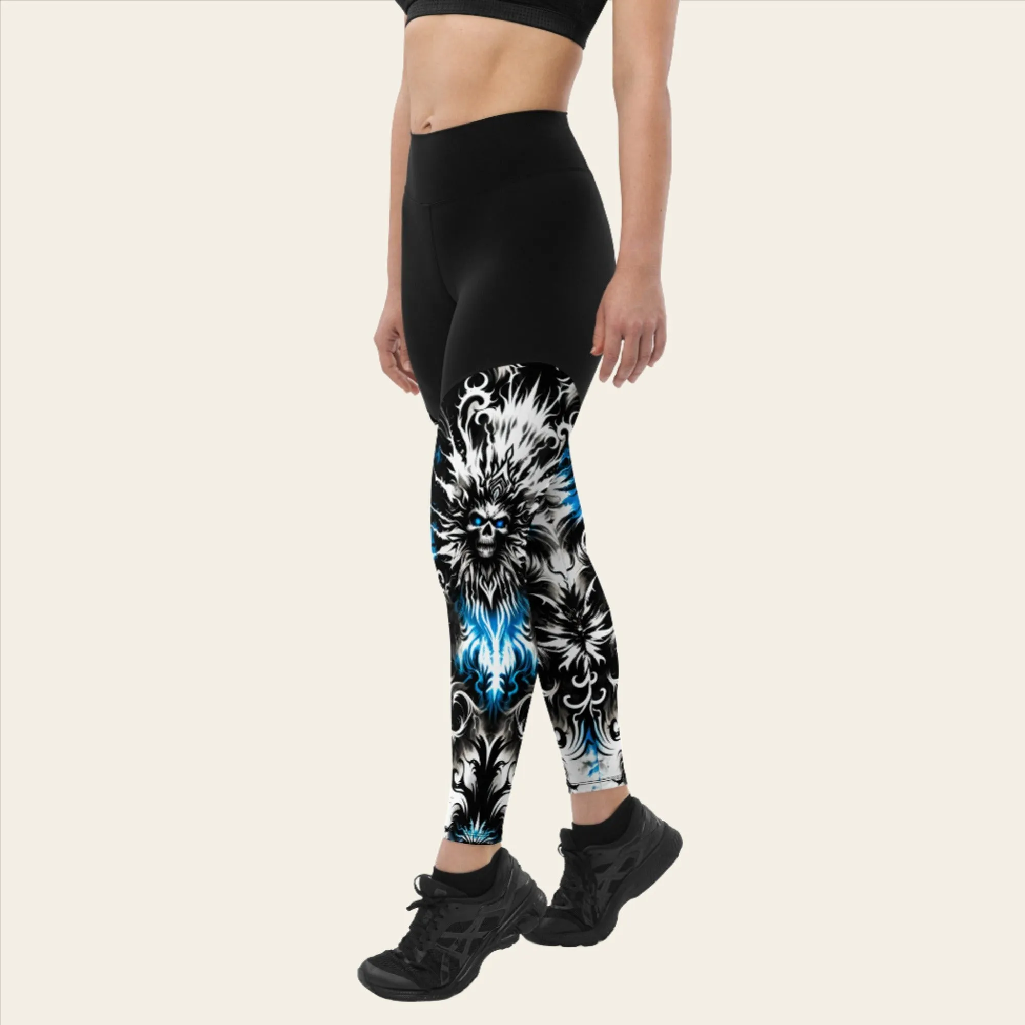 Sports Leggings Ghostly Glimmer